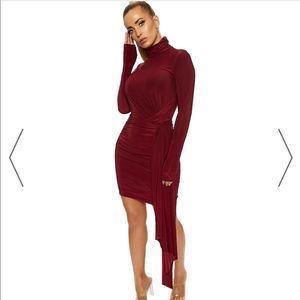 New Naked Wardrobe sexy burgundy dress.